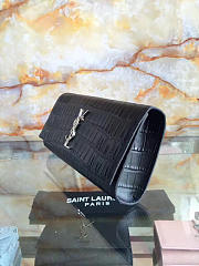 ysl monogram kate clutch in embossed crocodile shiny leather CohotBag 4963 - 3