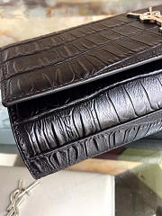 ysl monogram kate clutch in embossed crocodile shiny leather CohotBag 4963 - 2