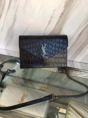 ysl monogram kate crocodile embossed shiny leather CohotBag 5029 - 6