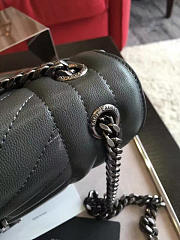 YSL| Envelop Satchel Large Green - 24cm x 15cm x 7 cm - 4