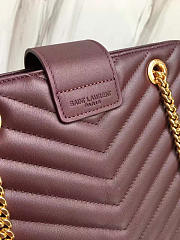 ysl classic shopper wine red CohotBag 5138 - 2