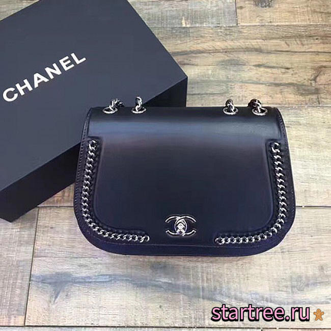 Chanel Calflskin Flap Bag Black- A98775 - 24cm - 1