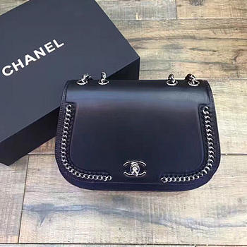 Chanel Calflskin Flap Bag Black- A98775 - 24cm