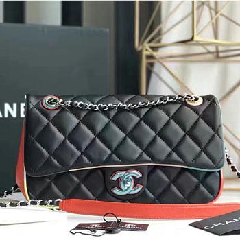 Chanel Black Multicolor Small Flap Bag- A150301 - 23cm