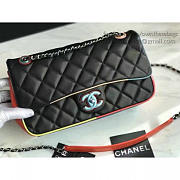 Chanel Black Multicolor Small Flap Bag- A150301 - 23cm - 4