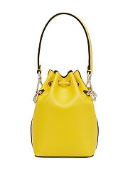 Fendi| Mon Tresor Yellow Leather Bag - 12x18x10cm - 4