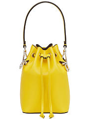 Fendi| Mon Tresor Yellow Leather Bag - 12x18x10cm - 6