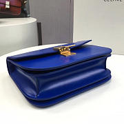 Celine Leather Classic Dark BLue Silver  - 24 x 18 x 6 cm - 5