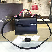 DELVAUX | calfskin mini tempete satchel black  - 1