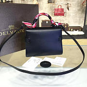 DELVAUX | calfskin mini tempete satchel black  - 5