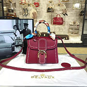 DELVAUX | mini brillant satchel red 1480 - 1