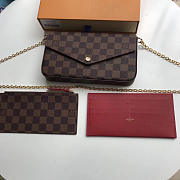  louis vuitton pochette CohotBag felicie damier ebène canvas n63032 - 1