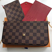  louis vuitton pochette CohotBag felicie damier ebène canvas n63032 - 5