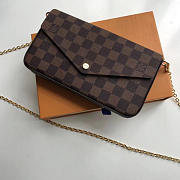  louis vuitton pochette CohotBag felicie damier ebène canvas n63032 - 2