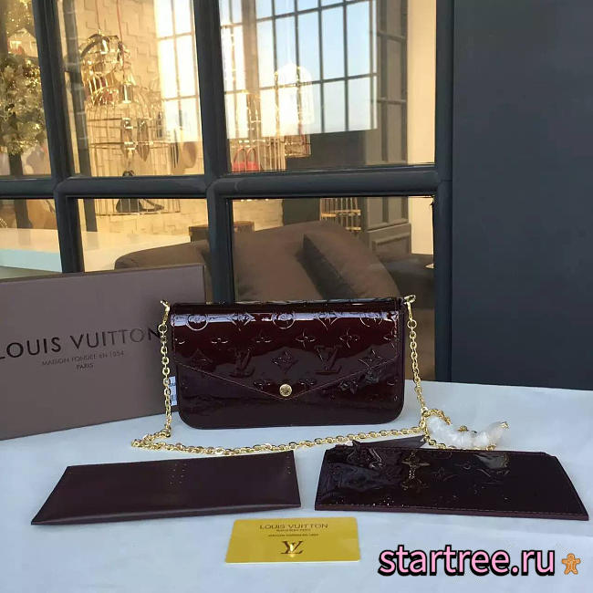  louis vuitton pochette CohotBag  felicie amarante 3563 - 1