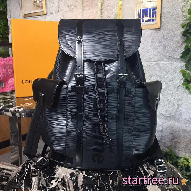 Louis Vuitton Supreme Joint Limited Series Christopher Backpack Noir- M41709 - 33x13x45cm - 1