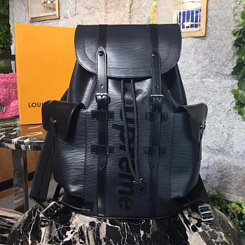 Louis Vuitton Supreme Joint Limited Series Christopher Backpack Noir- M41709 - 33x13x45cm