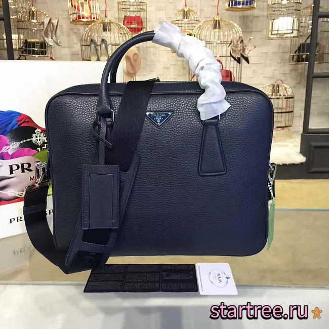 Prada leather briefcase 4200 - 1
