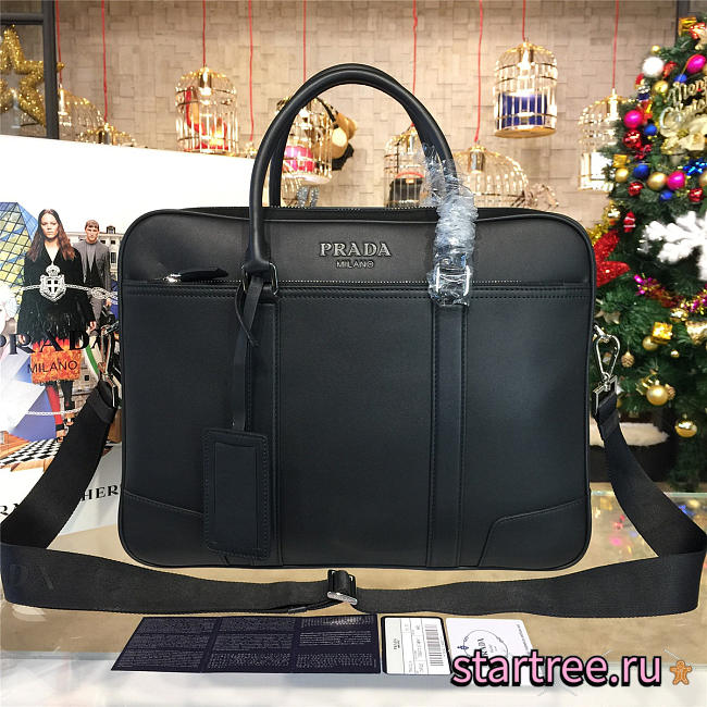 Prada leather briefcase 4216 - 1