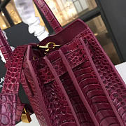 ysl sac de jour crocodile embossed shiny leather CohotBag  - 3