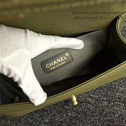 Chanel Quilted Caviar Medium Boy Bag Green- A67086 - 25x14.5x8cm - 4