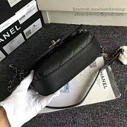 chanel grained calfskin caviar stitched shoulder bag black CohotBag a92949 vs08810 - 5