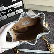 chanel lambskin drawstring bucket bag light blue CohotBag a91885 vs04854 - 2