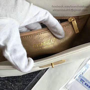 Chanel Lambskin And Calfskin Flap Bag White- A91836 - 21x12.5x7cm - 6