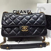 chanel quilted calfskin perfect edge bag gold black CohotBag a14041 vs02054 - 1