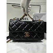 chanel quilted calfskin perfect edge bag gold black CohotBag a14041 vs02054 - 6