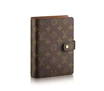 Louis Vuitton medium ring agenda cover monogram canvas r20105