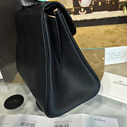 DELVAUX | silk ribbon mm brillant satchel black 1512 - 3