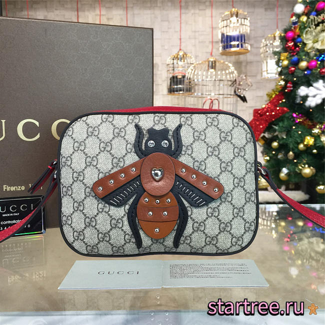 gucci gg supreme bee shoulder bag CohotBag 2223 - 1