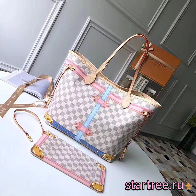 Louis Vuitton | Neverfull MM Damier Azur Canvas - 1