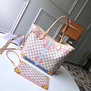 Louis Vuitton | Neverfull MM Damier Azur Canvas - 1