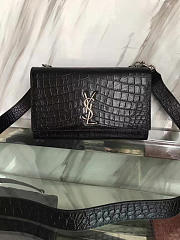 ysl monogram kate crocodile embossed shiny leather CohotBag 5023 - 6