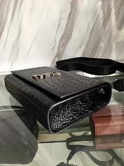 ysl monogram kate crocodile embossed shiny leather CohotBag 5023 - 3