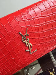 ysl monogram kate crocodile embossed shiny leather CohotBag 5024 - 4