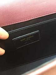 YSL Monogram Kate With Red Wine Gold Tassel -24cm x 14cm x 4.5cm - 5