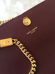 YSL Monogram Kate With Red Wine Gold Tassel -24cm x 14cm x 4.5cm - 6