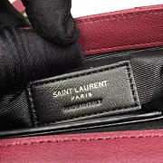 ysl quilted monogram college wine red CohotBag 5064 - 6