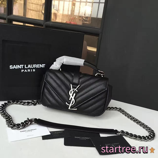 ysl silver monogram college black CohotBag 5076 - 1