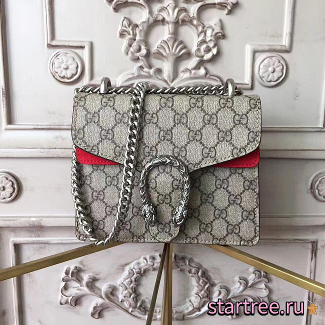 Gucci Dionysus GG Mini Red Bag- 421970 - 20cm x 5cm x 16cm  - 1