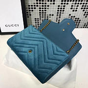 Gucci GG Marmont Matelasse Blue - 20x13x6cm - 3