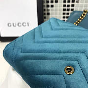 Gucci GG Marmont Matelasse Blue - 20x13x6cm - 4