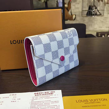 Louis Vuitton Damier Azur Canvas Victorine Wallet- N64022 - 12x9x2cm