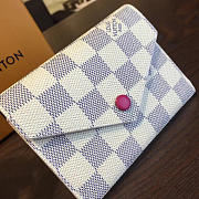 Louis Vuitton Damier Azur Canvas Victorine Wallet- N64022 - 12x9x2cm - 2