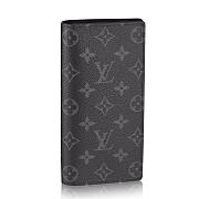 Louis Vuitton Brazza Wallet Monogram Eclipse Canvas/ M61697 / 19cm x 10cm  - 1