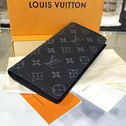 Louis Vuitton Brazza Wallet Monogram Eclipse Canvas/ M61697 / 19cm x 10cm  - 6