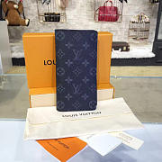 Louis Vuitton Brazza Wallet Monogram Eclipse Canvas/ M61697 / 19cm x 10cm  - 2